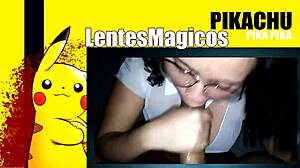 mexican college girl with glasses learns to suck dick and gets cumshot