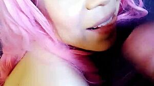 swallowing monster cock after blowjob!