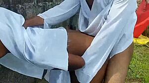 Ijeoma bush fucks strange man outdoors