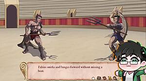 Roman gladiator hunks battle fiercely for freedom, indulging in bold sex during Christmas Yaoi series.