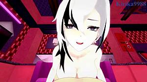 Arlecchino and Aether share intense emotional sex in Genshin Impact hentai