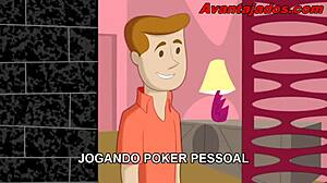 European Gay Brazilian Card Game Animation