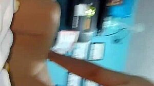 she doesn't notice me recording her bent over in doggystyle