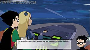 18titans episode 54 - terra in dating game hentai