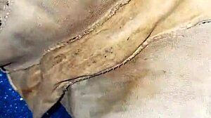 Neighbor's dirty panties in emo style