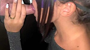 Novinha fucks with 2 on swing then on street with cuckold