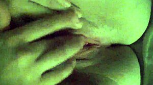 Girlfriend fingers her wet shaved pussy to orgasm.