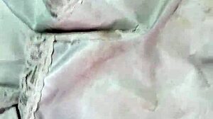 Neighbor's dirty panties in emo style