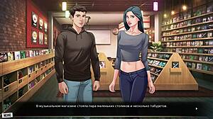 Anime Hentai Gameplay with Big Nipples and Swallowing Action