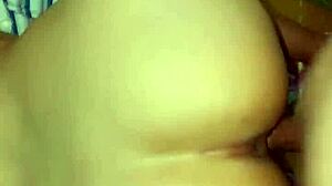 she doesn't notice me recording her bent over in doggystyle