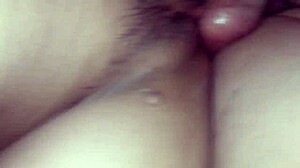 fucking my latina girlfriend missionary with a big cock creampie