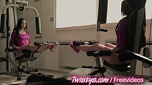 Twistys girl rips clothes and teases pussy in solo striptease