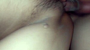 fucking my latina girlfriend missionary with a big cock creampie