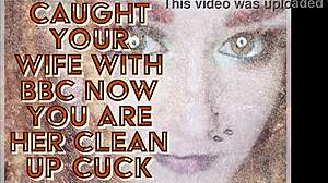 Your wife got caught with a big black cock, now you're the clean up cuck