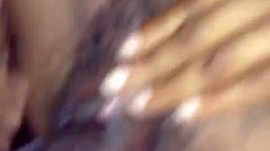 Ebony babe with big black cock delivers monster cumshot