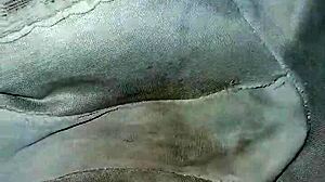 Neighbor's dirty panties in emo style