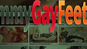 Gay Lover Enjoys Foot Fetish While Masturbating