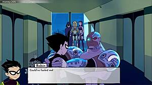 18titans episode 54 - terra in dating game hentai