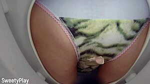 Man, Pissin’ in Panties on Toilet Bowl Cam Got Me Shook