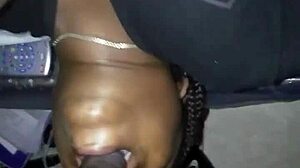 Big Booty Midget Sneaks In for Sloppy Face Action