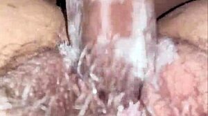 يا، القذف يقطر في الكنت الرطبة الشعرية!