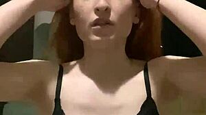 Sexy dance with tiny teen body showing small tits 😍