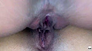 Clit to clit rubbing in intense pussy tribbing close-up