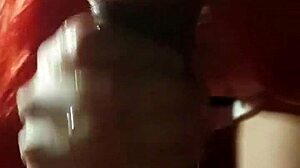 Redhead Ariel sucks cock and swallows cum