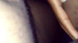 Ebony babe with big black cock delivers monster cumshot