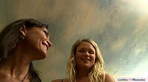 Horny Milf Gets Licked by Blonde Young 18+ in Passionate Kiss