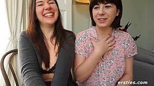 Lea banging Kriss with glass dildo, so hot! 🔥