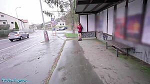 public agent spanish punk babe fucked in public 😈