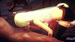 Elizabeth Liones From Seven Deadly Sins Getting Blowjob And Fucked In Hentai