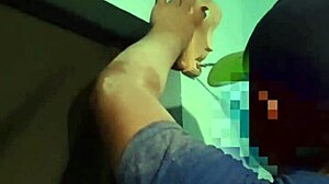 She sucks the carpenter's cock