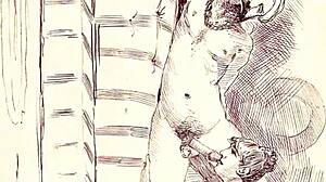 Wow, vintage erotic drawings in wild hentai style! How do these retro anime comics turn you on?