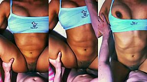 Ambitious student and tutor get close studying in apartment