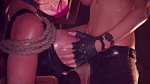 lara croft in halloween costume gets blowjob in wildeer studio hentai