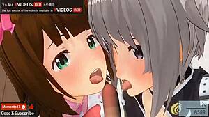 I can't believe this uncensored erotic anime with asmr voice and idol threesome