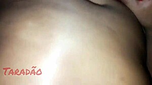 this ebony latina with saggy tits dominates a blowbang session