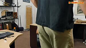 i saw this big boobs ebony get railed at the pawnshop and it was so hot