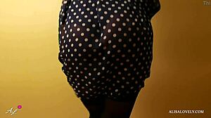 Teen in stockings rides huge cock, wet pussy fucked in POV with cumshot