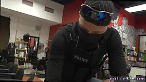 Have you seen the police gay kiss? The suspect gets apprehended for the first time.