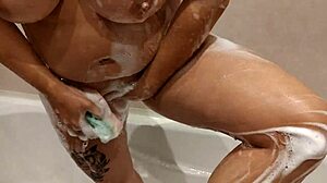 Stepbrother, check out my tits in the shower and let me jerk your cock.