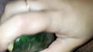 Claudia Masturbates with Her Cucumber!