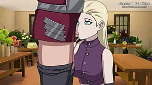naruto kunoichi trainer ino yamanaka sucks dick and gets her tight little pussy creampied naruto anime hentai porn game part 7