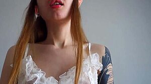 Cute Brunette Elf Babe In Homemade Pov Rides Shaved Cock, Gives Handjob And Swallows Cum