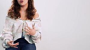 come on, watch how big tits cutie leana lovings masturbates solo in this full casting interview scene...