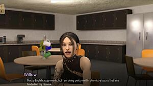 This hentai anime has the girl bound in game scenario