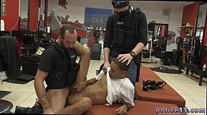 Have you seen the police gay kiss? The suspect gets apprehended for the first time.