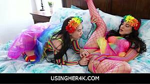 Teens Getting Used Freely While Preparing for Pride Parade